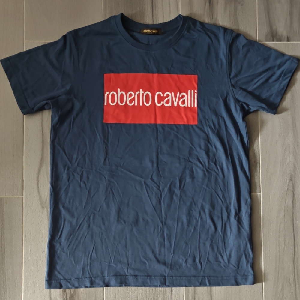 Roberto Cavalli Dark Blue and Red Men's Sweatershirt And Top Set. - Picture 3 of 3